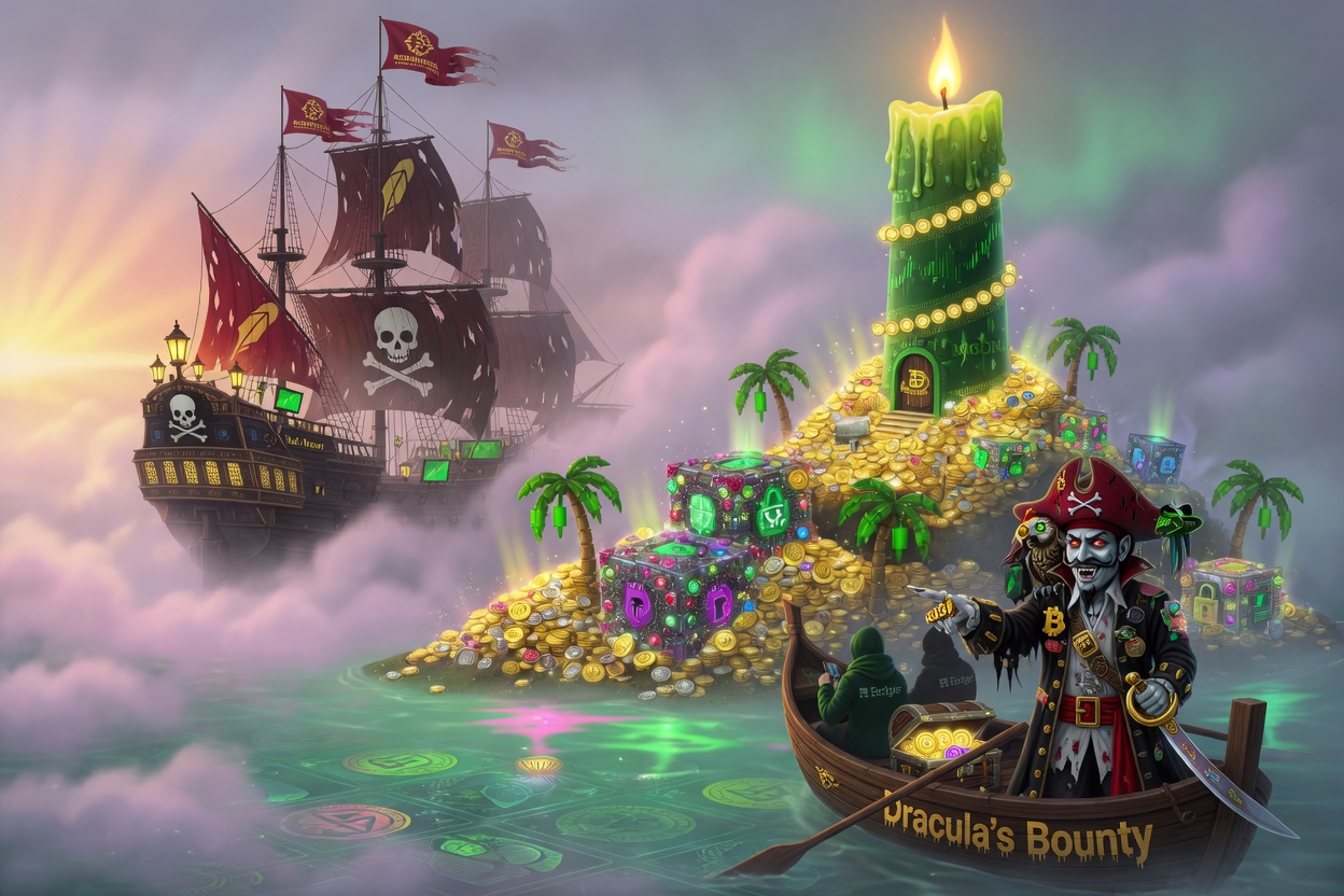 Arriving at treasure crypto island